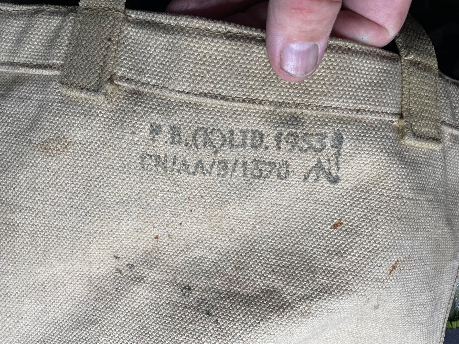 Original British Army 37 Pattern Webbing Large Pack 1953 Dated - The Militaria Shop