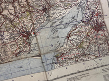 Load image into Gallery viewer, Original WW2 British Army RAF Navy Base Map of South Wales - Swansea & Cardiff - The Militaria Shop