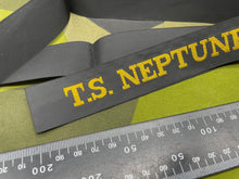 Load image into Gallery viewer, Genuine British Royal Navy TS Neptune SCC Cap Tally - The Militaria Shop