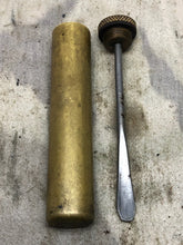 Load image into Gallery viewer, Original WW1 British Army SMLE Enfield Brass Oil Bottle - The Militaria Shop
