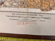 Load image into Gallery viewer, Original WW2 British Army RAF Navy Base Map of England - North Central - The Militaria Shop