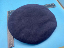 Load image into Gallery viewer, Original British Army Blue Beret - Wool Knitted Dark Blue - Size 52 - The Militaria Shop
