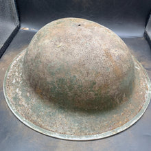 Load image into Gallery viewer, Original WW2 British Army Mk2 "Brodie" Combat Helmet - The Militaria Shop