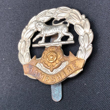 Load image into Gallery viewer, Genuine British Army WW2 Hampshire Regiment Cap Badge - The Militaria Shop