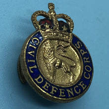 Load image into Gallery viewer, Original British Army Lapel Pin - Civil Defence Corps - The Militaria Shop