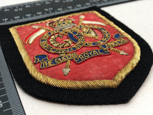 Load image into Gallery viewer, British Army Bullion Embroidered Blazer Badge - The Queen's Royal Lancers - The Militaria Shop