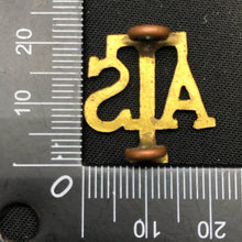 Load image into Gallery viewer, Original WW2 British Army Brass Shoulder Title ATS Auxiliary Territorial Service - The Militaria Shop