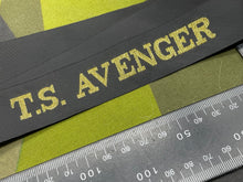 Lade das Bild in den Galerie-Viewer, Genuine British Royal Navy - TS Avenger Cap Tally - Full Length - The Militaria Shop