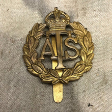 Load image into Gallery viewer, Original WW2 British Army Auxiliary Territorial Service ATS Cap Badge - The Militaria Shop