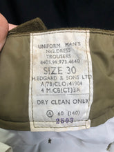 Load image into Gallery viewer, Original British Army Man's No.2 Dress Trousers - Size 30 - A/78 - 34" Chest - The Militaria Shop