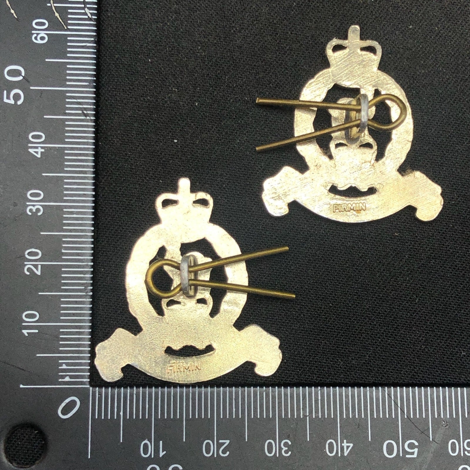Original British Collar Badge Pair - Adjutant Generals Corps - The Militaria Shop