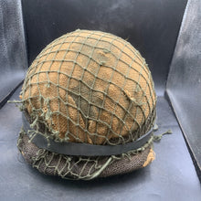 Load image into Gallery viewer, Genuine Dutch Army M53 Euroclone of WW2 US M1 Camouflaged Helmet & Liner Set - The Militaria Shop