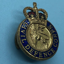 Load image into Gallery viewer, Original British Army Lapel Pin - Civil Defence Corps - The Militaria Shop