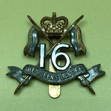 Load image into Gallery viewer, Original British Army Cap Badge - 16th The Queen's Lancers - The Militaria Shop