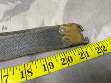 Load image into Gallery viewer, Original British RAF Royal Air Force SMLE Rifle Sling in Blue Canvas - The Militaria Shop