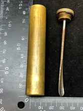 Load image into Gallery viewer, Original WW1 British Army SMLE Enfield Brass Oil Bottle - J.J.B Maker Marked - The Militaria Shop