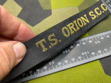 Lade das Bild in den Galerie-Viewer, Genuine British Royal Navy - TS Orion SCC Cap Tally - Full Length - The Militaria Shop