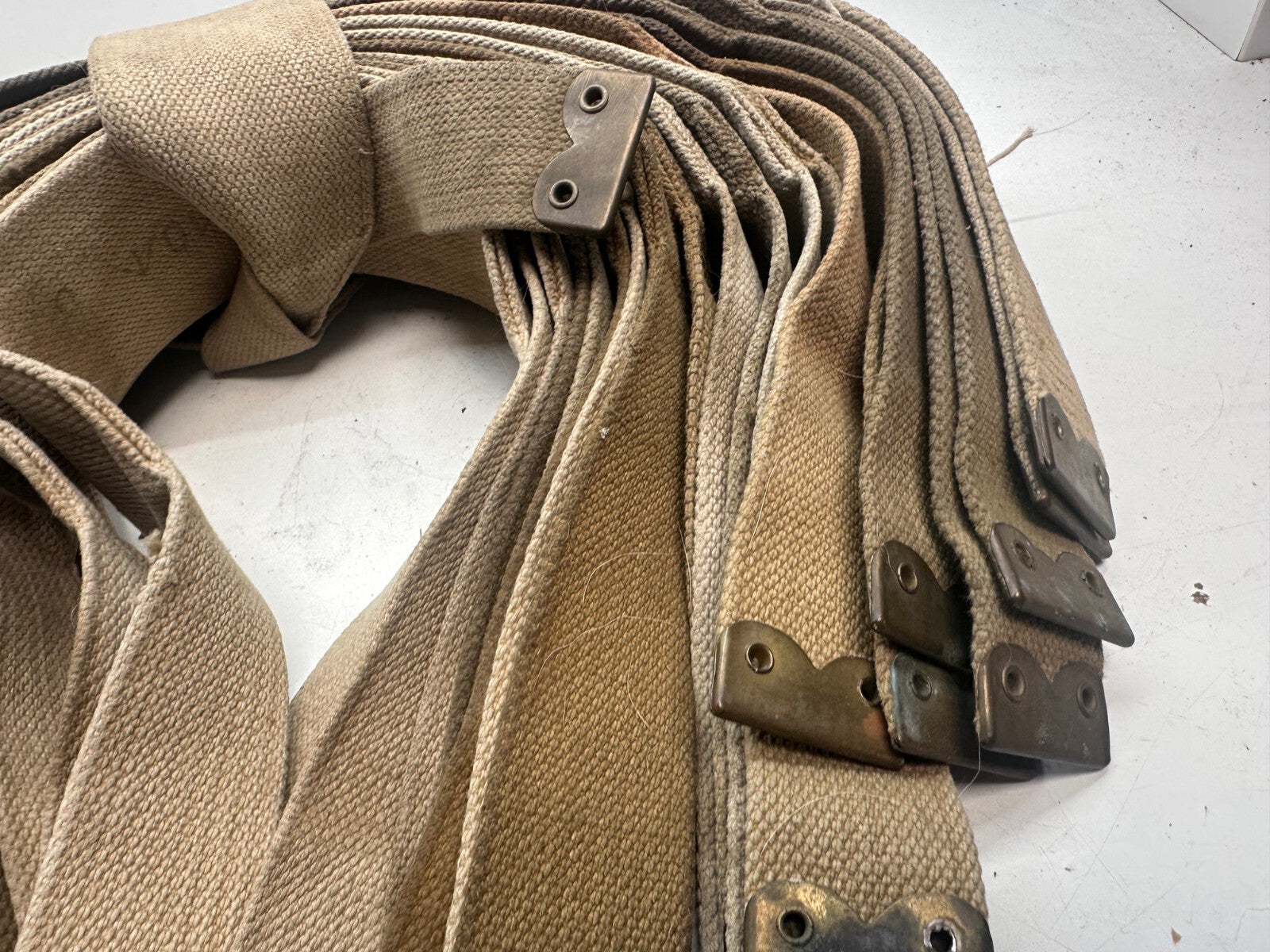 Bulk Lot of 23 WW2 British Army 37 Pattern Yoke Shoulder Straps - The Militaria Shop