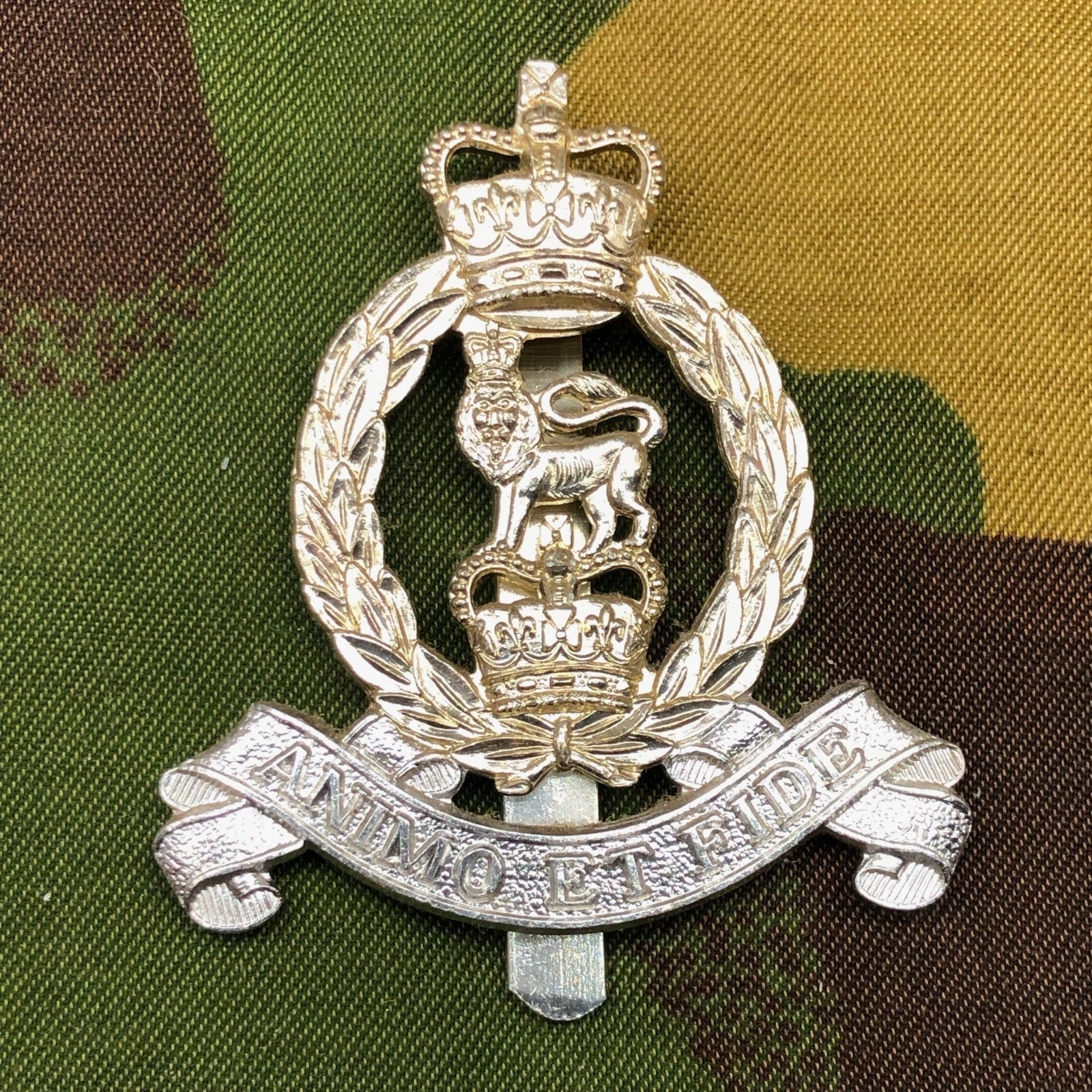 Original British Staybrite Army Cap Badge - Adjutant General's Corps - The Militaria Shop