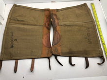 Load image into Gallery viewer, Original WW2 British Army 37 Pattern Despatch Riders High Sided Spats 1942 Dated - The Militaria Shop