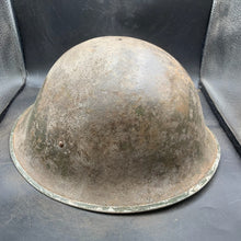 Load image into Gallery viewer, Original British/Canadian Army WW2 Mk3 Turtle High Rivet Combat Steel Helmet - The Militaria Shop