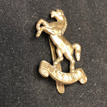 Load image into Gallery viewer, Genuine WW2 British Army Brass Cap Badge - Queen's Own Royal West Kent Regiment - The Militaria Shop