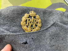 Load image into Gallery viewer, Original WW2 British Royal Air Force Side Cap with Brass Badge - The Militaria Shop