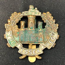 Load image into Gallery viewer, Genuine WW2 British Army Brass Cap Badge - Essex Regiment - The Militaria Shop