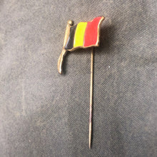 Load image into Gallery viewer, Original WW1/WW2 Era Enamel Belgian Army Flag Pin - The Militaria Shop