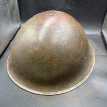 Charger l'image dans la galerie, Original British/Canadian Army WW2 Mk3 Turtle High Rivet Combat Steel Helmet - The Militaria Shop