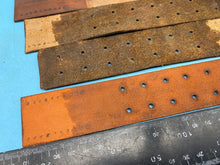 Lade das Bild in den Galerie-Viewer, WW2 German Army belt leather fastening strip. Black Leather Reproduction - The Militaria Shop