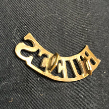 Load image into Gallery viewer, Original WW1 British Army Brass Shoulder Title - Buffs East Kent Regiment - The Militaria Shop