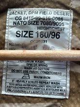 Load image into Gallery viewer, Genuine British Army DDPM Desert Field Jacket-Size 180/96 - The Militaria Shop