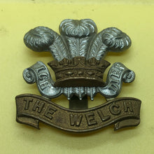 Load image into Gallery viewer, Original WW2 British Army Royal Welch Regiment Cap Badge - The Militaria Shop