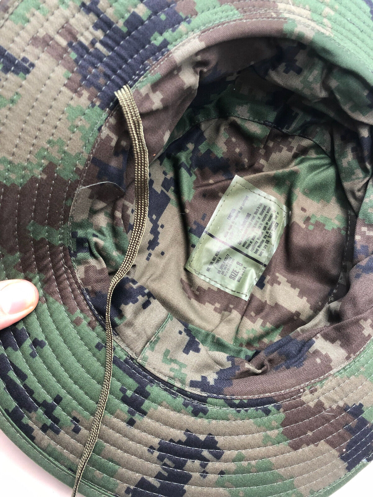 Genuine US Army Digital Jungle Camouflage Boonie Sun Hat Type II - Size 8 - The Militaria Shop