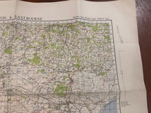 Charger l'image dans la galerie, Original WW2 British Army GSGS OS Map of Great Britain - Brighton & Eastbourne - The Militaria Shop