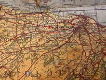 Load image into Gallery viewer, Original WW2 British Army RAF Navy Base Map of Scotland The Forth, Clyde & Tay - The Militaria Shop