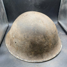 Load image into Gallery viewer, Original British/Canadian Army WW2 Mk3 Turtle High Rivet Combat Steel Helmet - The Militaria Shop