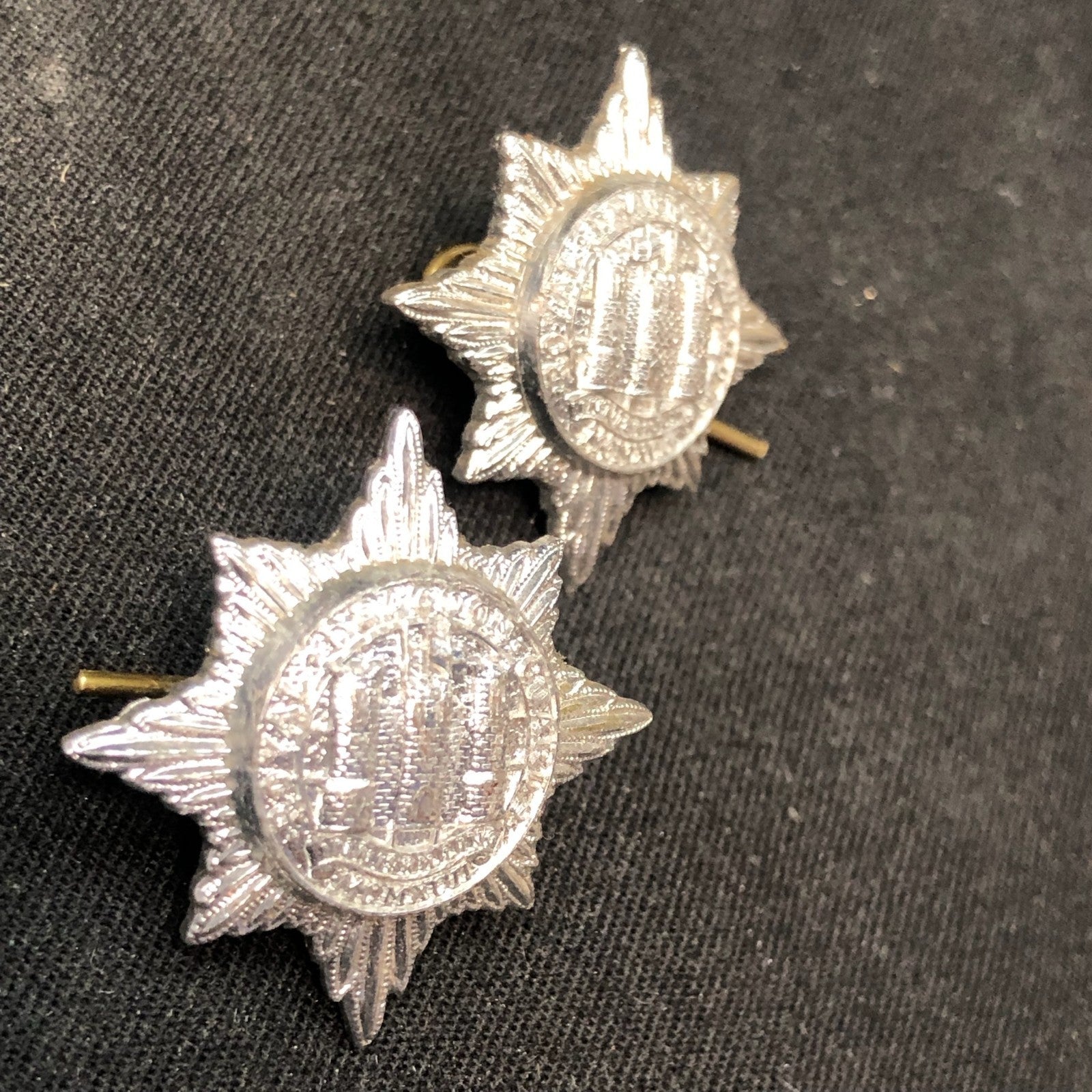 Original British Collar Badge Pair - Royal Dragoon Guards - The Militaria Shop