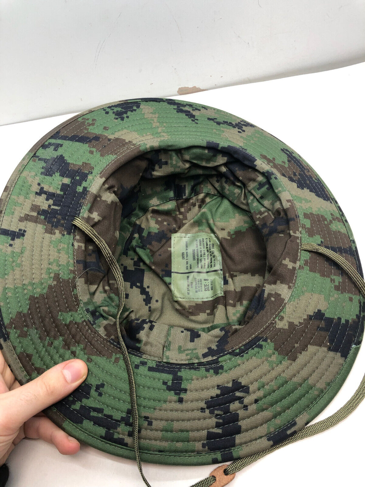 Genuine US Army Digital Jungle Camouflage Boonie Sun Hat Type II - Size 8 - The Militaria Shop