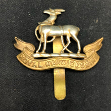 Load image into Gallery viewer, Original WW2 British Army Cap Badge - Royal Warwickshire Regiment - The Militaria Shop