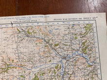 Load image into Gallery viewer, Original WW2 British Army GSGS OS Map of Great Britain - Llanidloes - The Militaria Shop