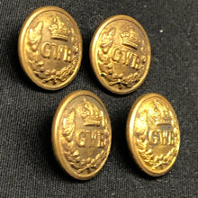 Charger l'image dans la galerie, Original British Great Western Railway Buttons - x4 - The Militaria Shop