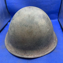 Charger l'image dans la galerie, Original WW2 Mk3 Canadian / British Army Turtle Helmet High Rivet - The Militaria Shop