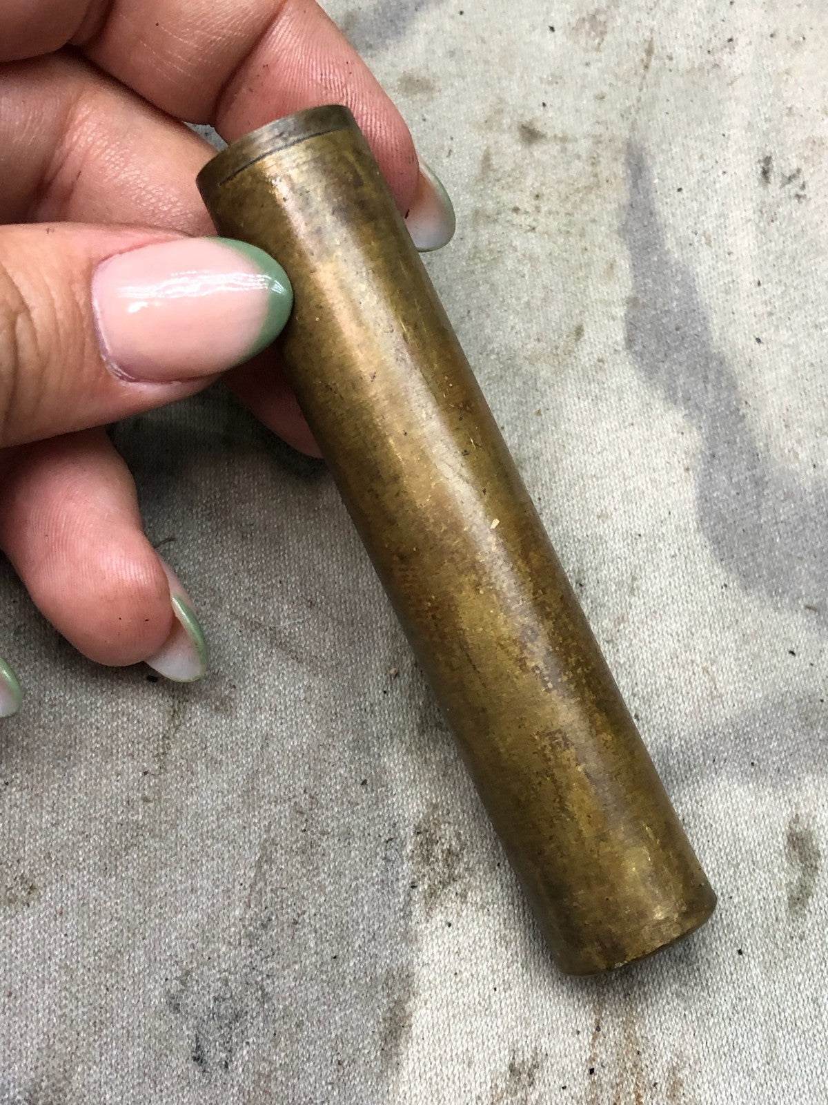 Original WW1 British Army SMLE Enfield Brass Oil Bottle - P-H Maker Marked - The Militaria Shop