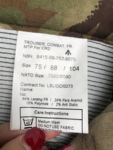 Load image into Gallery viewer, British Army RAF Trousers Combat FR MTP for Air Crew Fire Rated- Size 75/88/104 - The Militaria Shop