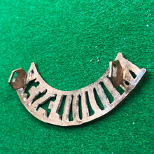 Load image into Gallery viewer, Original WW1 British Army Brass Shoulder Title - Middlesex - The Militaria Shop