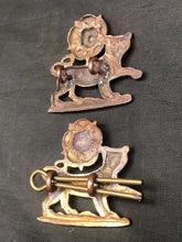 Load image into Gallery viewer, Original WW2 British Army Collar Badge Pair - York and Lancaster Regiment - The Militaria Shop