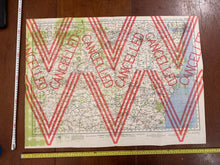 Load image into Gallery viewer, Original WW2 British Army GSGS OS Map of England & Wales - Cancelled & Reprinted - The Militaria Shop
