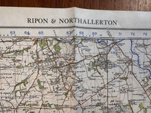 Load image into Gallery viewer, Original WW2 British Army GSGS Os Map of Great Britain - Ripon & Northallerton - The Militaria Shop